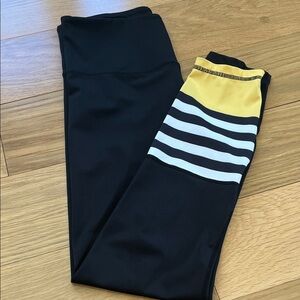 ZYIA Black and Yellow Striped Light n Tight 6-8